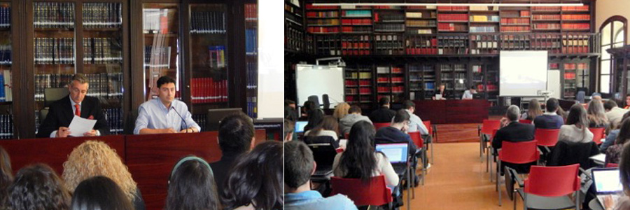 Sala de vistas de la Facultad de Derecho